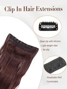 黑色超长波浪发 5 夹接发 马尾辫接发 适合女士 16 英寸至 36 英寸夹式接发 适合女士的各种场合 包括音乐节、派对、角色扮演、节日和所有季节