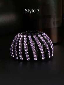 1个鸟巢发髻造型器,发饰,发夹,发圈,发髻定型器,带水钻装饰马尾夹,快速造型工具,易于使用的发髻造型器,适合初学者、学生、女孩和女性,适用于节日、派对、音乐节、秋季、旅行、美发工具、发饰、秋季、美发配件、旅行、女士美发配件、女士发饰、美发工具、发饰、美妆配件、礼物、旅行、送给女性的礼物、美妆配件、圣诞礼物、圣诞礼物、送给女性的圣诞礼物、成人圣诞礼物、成人圣诞礼物、美妆配件、成人圣诞礼物、成人发饰、成人发饰、成人发饰、礼物创意、美妆圣诞礼物、送给女性的礼物、优雅爪夹 - 彩色 - 查看 25