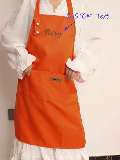 Avental personalizado com nome bordado (1 unidade), avental com nome bordado à mão, presente para o Dia das Mães, presente de aniversário exclusivo para marido, namorado, irmão, homens, presente divertido para pai, mãe, presente de Dia dos Pais (de filha ou filho)
