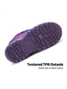 Boys Girls Toddler Winter Snow Boots Mid Calf Boots Waterproof Warm For Snowball Fights And Ski,Christmas Gifts - Màu tím - Xem 6