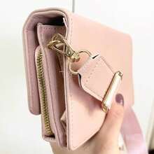 Women's Crossbody Bag + Mini Wallet Kit - 淺粉色 - 查看 2