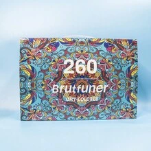 Brutfuner 260 色素描彩色铅笔油性彩色铅笔 HB 木色绘图铅笔套装适用于学校美术用品 - 260色鉛筆 - 查看 10