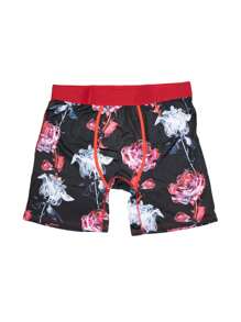 4pcs/Pack Men's Printed Long Boxer Briefs - Multicolor - View 8