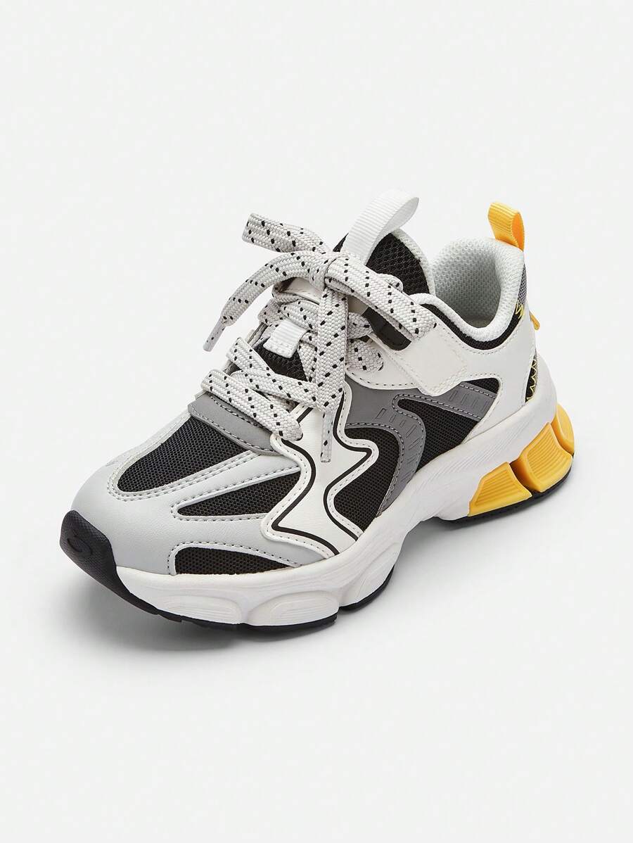 Balabala Girls' Running Shoes, 2024 Autumn New Breathable And Anti-Slip Sneakers, Retro Style - Grey - View 1