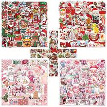 Đồ trang trí Giáng sinh 1 gói 50-54 miếng dán giấy Giáng sinh, miếng dán nhiều màu, miếng dán Graffiti tự dính chống thấm nước đa chức năng, sự kết hợp trang trí và cá nhân hóa của miếng dán hoạt hình, thích hợp để trang trí điện thoại di động, vali, máy tính xách tay, ván trượt, hộp đựng, cốc và các vật dụng khác - Nhiều màu - Xem 9