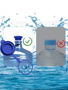 Tapa de cubo de agua de unicolor, tapa de cubo de agua reutilizable minimalista para el hogar, tapa de sellado, bolsa, organizador, almacenamiento