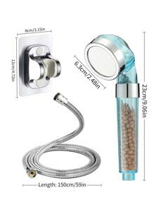 Đầu vòi sen có thể lọc 1pc - Màu xanh lam - Xem 9