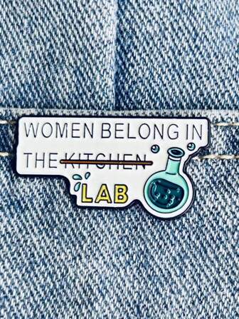 1pc Funny Chemistry Lab Beaker Equation Formula Metal Enamel Brooch, Cartoon Style Enamel Pin Decoration, Gift For Friend