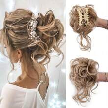 Messy Bun Hair Piece Tousled Updo H Air Extensions With Elastic Hair Bands Curly Hair Bun Scrunchie For Women Girls