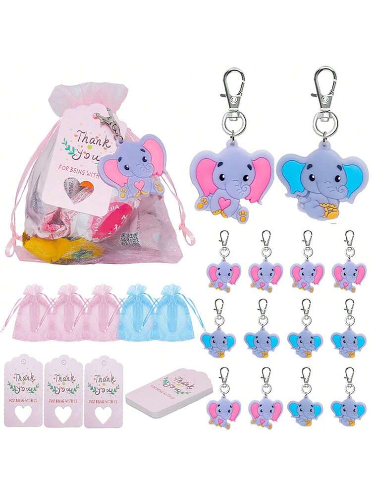 7 Pezzi Ciondolo Portachiavi Donna Con Fiori - Simpatici Charms per Borsa, Portafoglio e Auto in 7 Colori - Miglior Regalo Per Le Ragazze