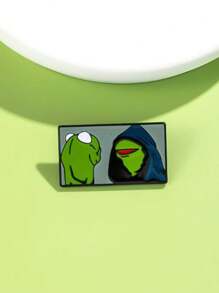 1 pièce Broche en alliage de zinc - Kermit le méchant, poubelle, pigeon, style de rue abstrait