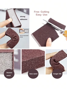 5 stuks/10 stuks reinigingsspons, sponsscrub, reinigingsspons voor het ontkalken van potten, theepotten, grote oppervlakken, keukenreinigingsgereedschappen - roestverwijdering en schrobben, keuken, badkamer, huis, huishoudelijke leveranciers