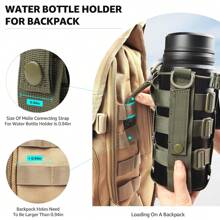 户外运动背包水壶架和可调节肩带 Molle 包水壶手提包 - 彩色 - 查看 8