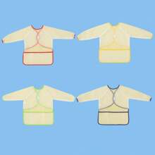 1/2/4pcs Kids Painting Apron, Children's Art Smock, Waterproof Long Sleeve Kids Apron With 3 Pockets, Suitable For Painting, Baking, Feeding, Ages 3-10 - Multicolor - View 15
