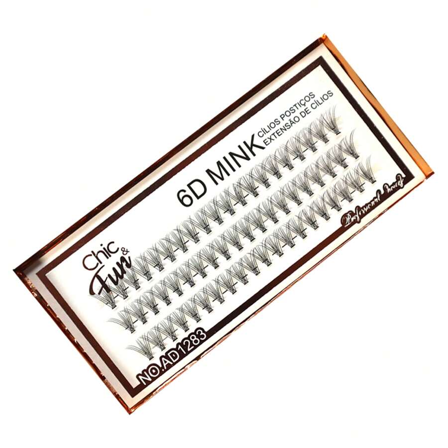 Chic & Fun Individual Eyelashes - 黑色 - 查看 1