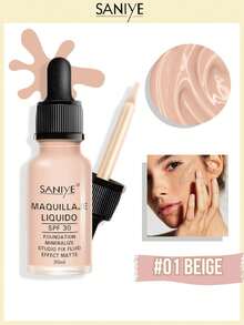 Maquillaje mineral saniye con spf 30 acabado mate - 03 Creme - Ver 1