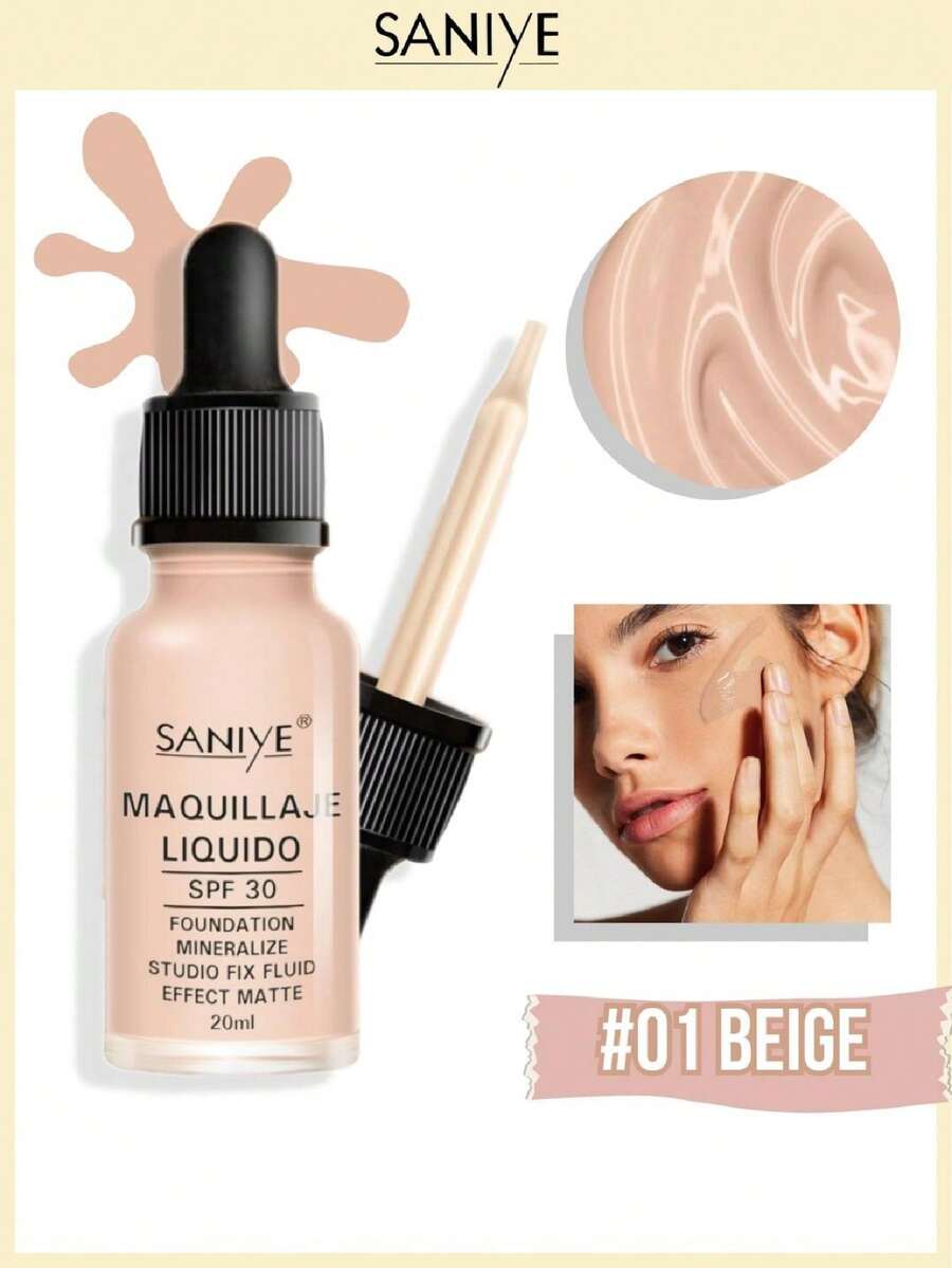 Maquillaje mineral saniye con spf 30 acabado mate - 03 Creme - Ver 1