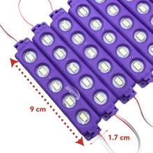 10 Módulos De Led 5050 Encapsulados Reforzados - Morado - Ver 4