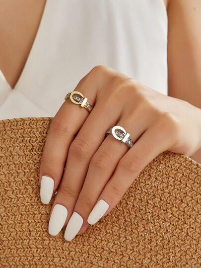 خاتم من الستيل المقاوم للصدأ ذو تصميم جذاب مطلي بالذهب عيار 18 قيراط مرصع بالزركونيا الكريمة، مجوهرات نسائية للاحتفالات الزفاف والاجتماعات الاجتماعية والتعارفرمضان