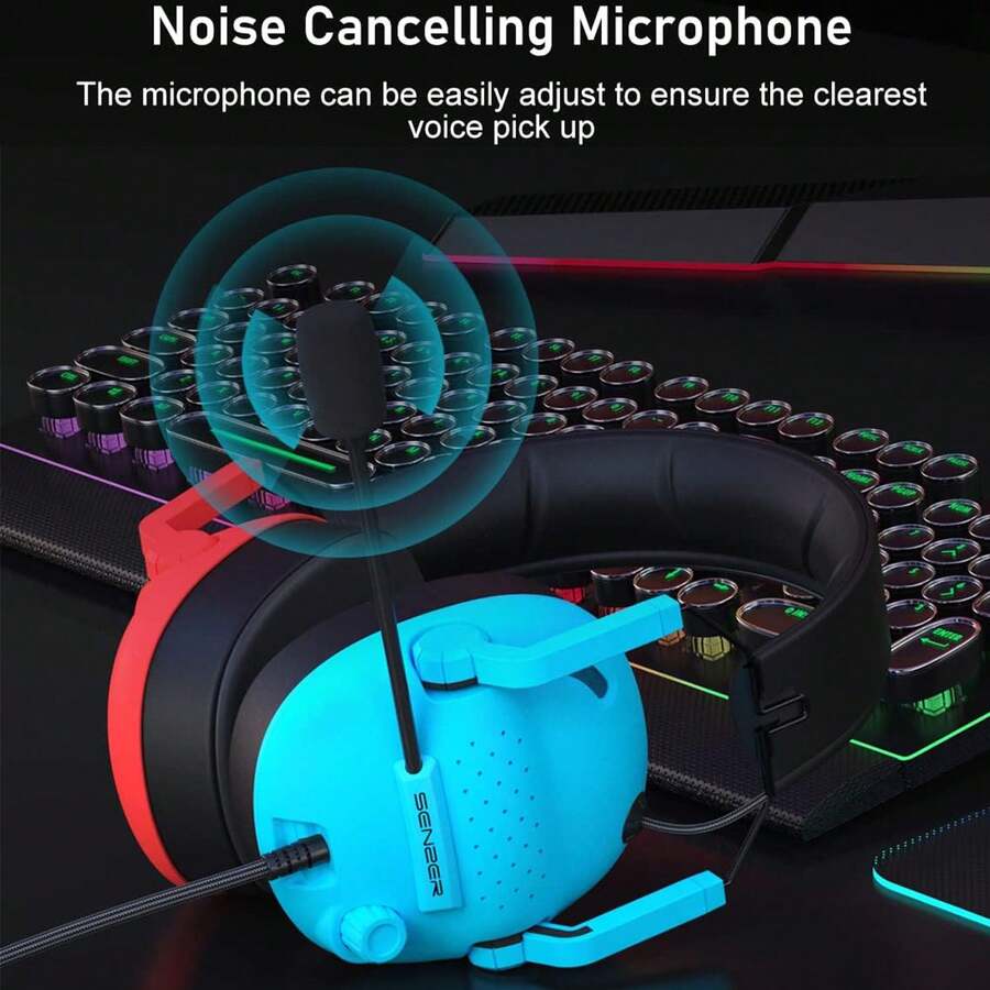 jeecoo Surround Sound Pro Gaming Headset With Noise Cancelling