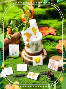 500pcs/Roll Cartoon Animal Stickers, Reward Stickers, Stationery Stickers, Gift Decoration Labels Back To School - Multicolor - View 9