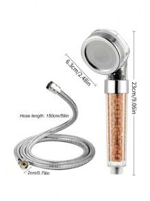 1个麦饭石滤芯手持花洒浴室配件浴室工具 - 無色 - 查看 11