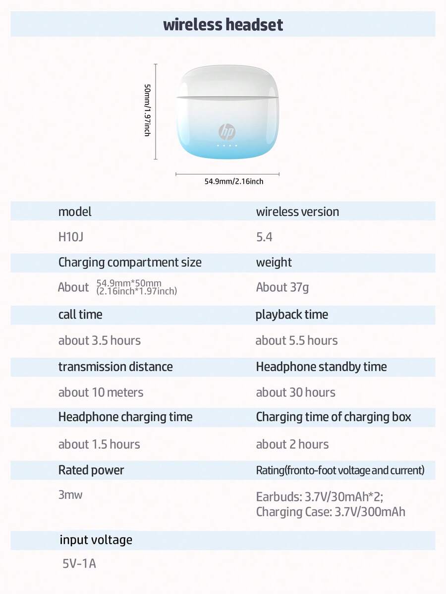 HP True Wireless Noise Cancelling Earbuds, InEar Compatible With Apple