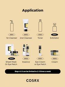 COSRX 蜗牛肽眼霜，含73.7%蜗牛粘液和烟酰胺，乳霜质地，保湿不油腻，提拉紧致，减少细纹，改善黑眼圈，韩妆，韩国彩妆，25毫升/0.85液体盎司。