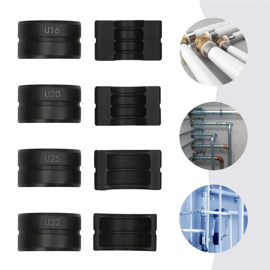 kangten 4Set* Rohrdrücker Backen U16/20/25/32 Pressbacken Für Rohr-Crimpzange U-Modell,Anwendbar in den Bereichen elektrische Energie, Kommunikation, Verkehr usw