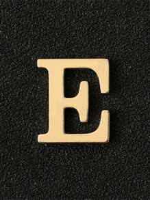 1pc Personalized 26pcs English Letter Metal Lapel Pin, Silver Color, Suitable For Jacket Or Sweater Decoration, Everyday Wear For Couples - Brooch - View 8