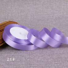 1pc Ribbon DIY Handmade Rose Hair Clip, 1cm/2cm Width 22m Length Satin Ribbon, Cake Candy Box Packaging Decoration Ribbon, Wedding Supplies - Multicolor - View 33