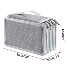 School Case/Box Case/Four-Layer Pencil Case With 72 Color Holes/School Supplies/Marisa Paper - 玫紅色 - 查看 2