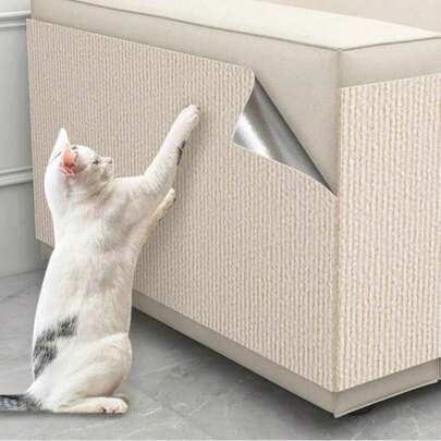 1 件自粘式猫抓板垫地毯沙发家具保护垫、宠物抓挠玩具、猫抓训练器、自粘式猫抓板