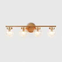 4-Lights Bathroom Vanity Light Gold Wall Scones Vanity Lighting Fixtures Wall Lamps For Bedroom - 金色 - 查看 1