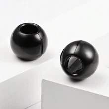 1pc 00g Ball Shaped Earring, Suitable For Stretched Ear Piercings, 10mm Stainless Steel Ear Gauge Expander, Body Piercing Jewelry - Sphere - View 6