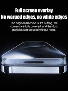 1 pièce Film protecteur d'écran anti-espionnage, dureté 9H, facile à appliquer, couverture plein écran, résistant aux rayures, anti-poussière, résistant à l'eau, compatible avec iPhone 16/16 Plus/15 Pro/15 Pro Max/14/14 Plus/14 Pro/14 Pro Max/13/13 Pro/13 Pro Max/12/12 Pro/12 Pro Max/11/11 Pro/11 Pro Max/X/XS/XS MAX/XR
