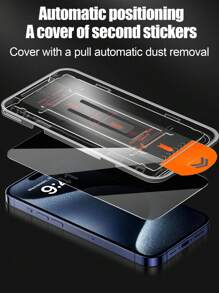 1 pièce Film protecteur d'écran anti-espionnage, dureté 9H, facile à appliquer, couverture plein écran, résistant aux rayures, anti-poussière, résistant à l'eau, compatible avec iPhone 16/16 Plus/15 Pro/15 Pro Max/14/14 Plus/14 Pro/14 Pro Max/13/13 Pro/13 Pro Max/12/12 Pro/12 Pro Max/11/11 Pro/11 Pro Max/X/XS/XS MAX/XR
