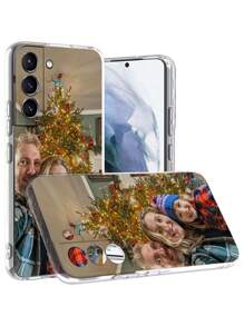 1pc Customized Name Black Phone Case Compatible With Apple 15 Pro Max, 17 Pro Max, 17 Air, S24 Ultra, And Other Android Phones