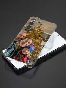 1pc Customized Name Black Phone Case Compatible With Apple 15 Pro Max, 17 Pro Max, 17 Air, S24 Ultra, And Other Android Phones