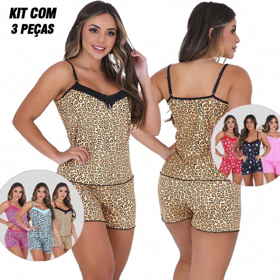 Click Mais Bonita KIT 3 Female Baby Doll MAGIC Pajamas - 彩色 - 查看 1