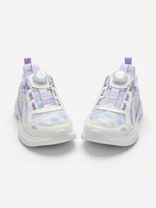 Balabala 女童运动鞋，2024 年秋季系列，轻便透气的儿童网眼运动鞋 - 紫色 - 查看 4