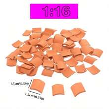 微型磚塊用於景觀小型磚塊,模型磚牆工藝品逼真的假磚塊,迷你積木用於娃娃屋迷你花園配件diy迷你模型建築 - 彩色 - 查看 17