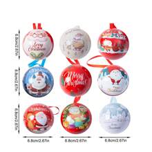 Christmas Candy Box, Decorative Ornament,  Ball, Creative Hanging Iron Ball, Christmas Supplies Ornament, Christmas Tree Decorations