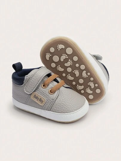 Soft Bottom Infant Sports Shoes, Suitable For 0-1 Year Old Babies, Non-Slip For Spring And Autumn, Casual And Fashionable, Also Suitable For 0-6-12 Month Old Babies