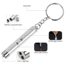 1 便携式激光笔猫爱好者和猫妈妈爱玩具，猫/狗爱好者礼物和狗/猫妈妈爱宠物训练和猫爱好者和猫妈妈爱互动玩具 - 彩色 - 查看 10