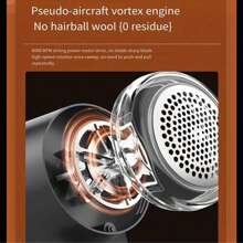 1 件装数字显示衣物剃毛器、织物去毛器、除毛器、充电式织物去毛器、家用电动除毛器 - 黑色 - 查看 3