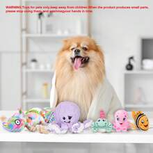 1 đồ chơi thú cưng nhai vui nhộn có tiếng kêu, thích hợp cho chó nhỏ/vừa/lớn - Nhiều màu - Xem 8