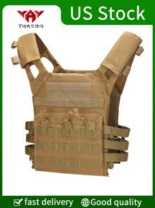 （尺寸偏小，适合修身用户）轻便狩猎上衣，多功能 MOLLE 扩展便捷上衣 - 卡其色 - 查看 2