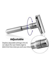 Afeitadora Ajustable Safety Razor Qshave Con 5 Cuchillas - Multicolor - Ver 5