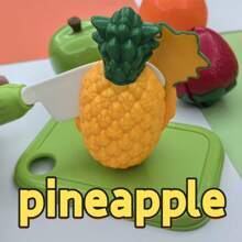 14PCS Play Kitchen Food Set - Realistic Cut Fruit Toys - Strawberry Apple Kiwi - Fun Pretend Play Accessories For Boys And Girls - Perfect Gift Ideas - 36PCS Fruit Cutting Fun [Random Color] - View 6